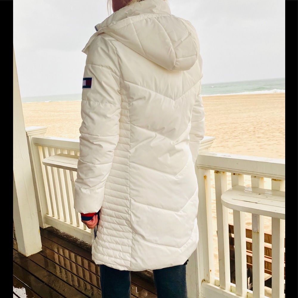 HP 🎉NEW TOMMY HILFIGER LONG PUFFER JACKET - Picture 6 of 12